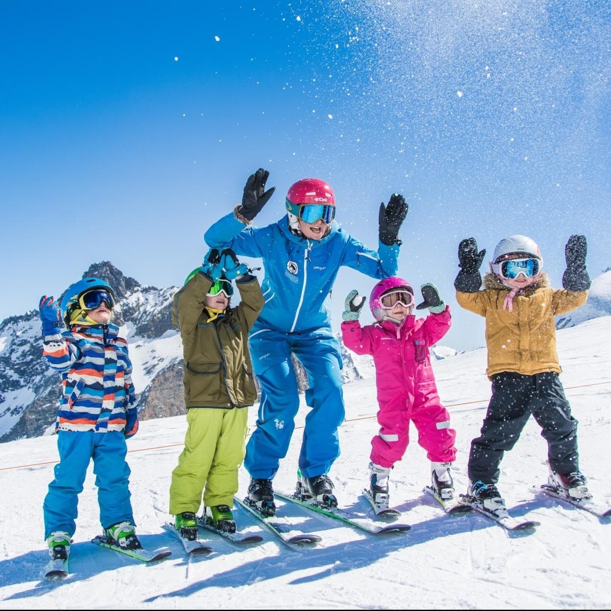 kids lessons ski groups and adults